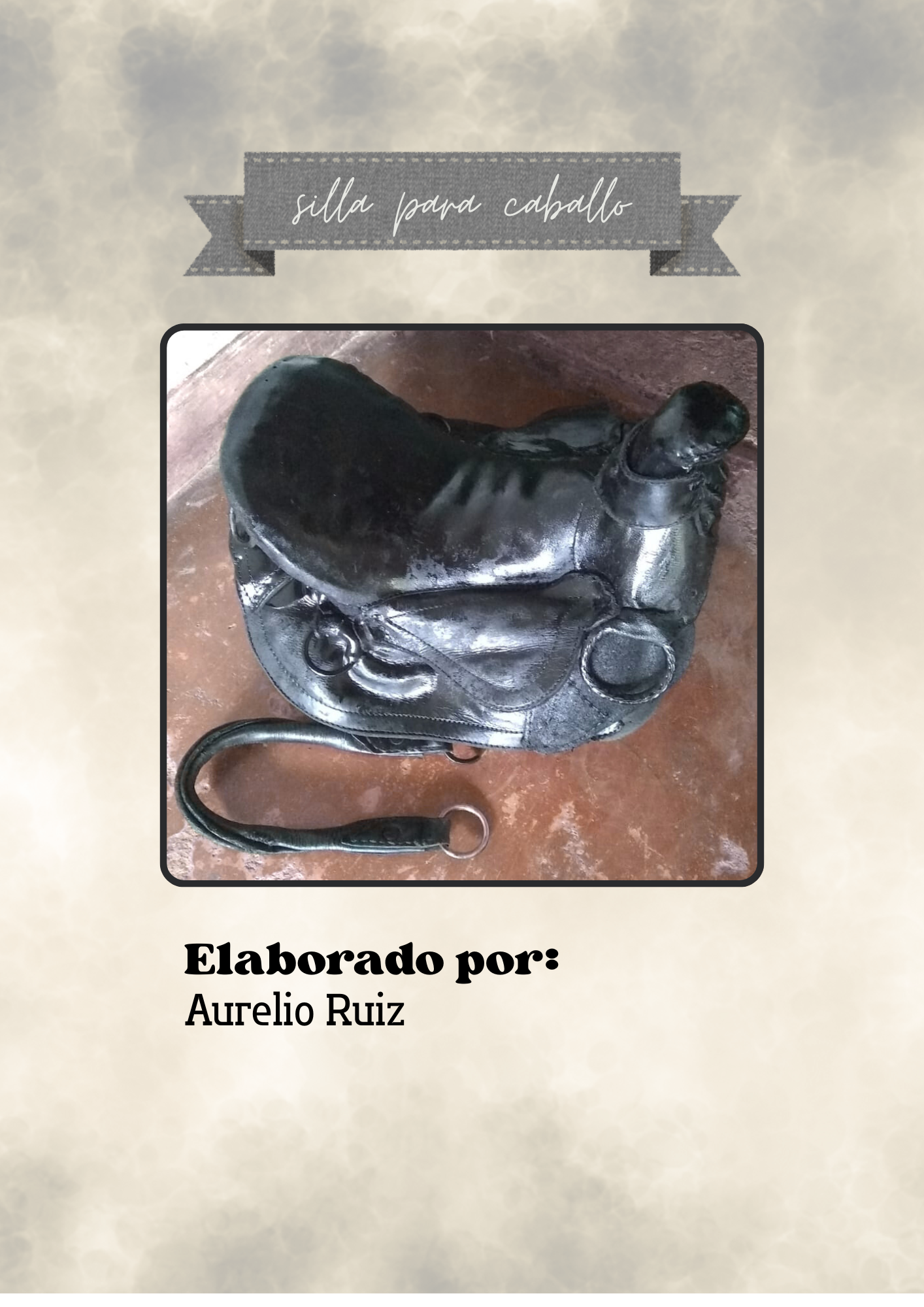 silla para montar caballo